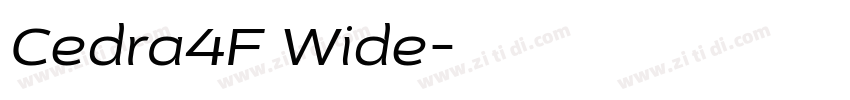 Cedra4F Wide字体转换
